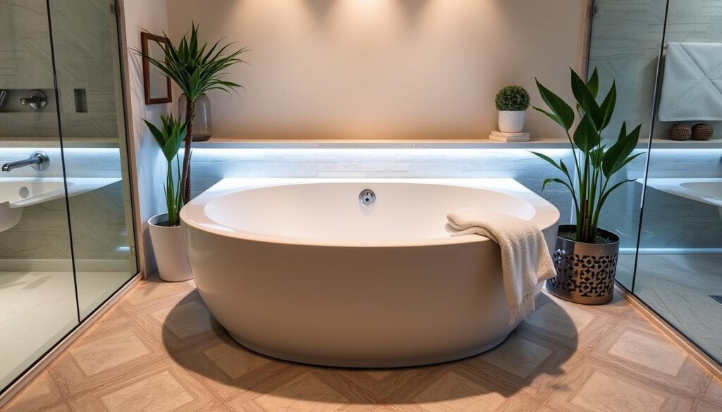 The Jacuzzi tub has completely transformed my bathroom.